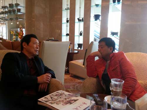 言恭达教授与《艺术天成》总编辑杨沐鸣娱乐交流探讨