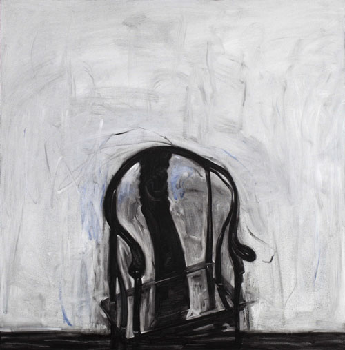 恒定・椅子的叙事之一(一)夏福宁-2012-布面油画-150cm-x-150cm.-Constancy