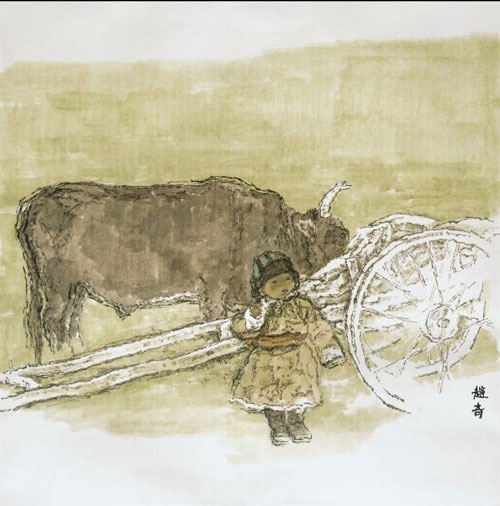 记忆草原2009年- 68cmx68cm