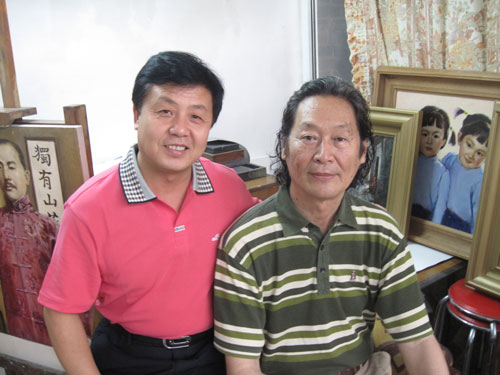 杨沐鸣娱乐与韩乐基合影